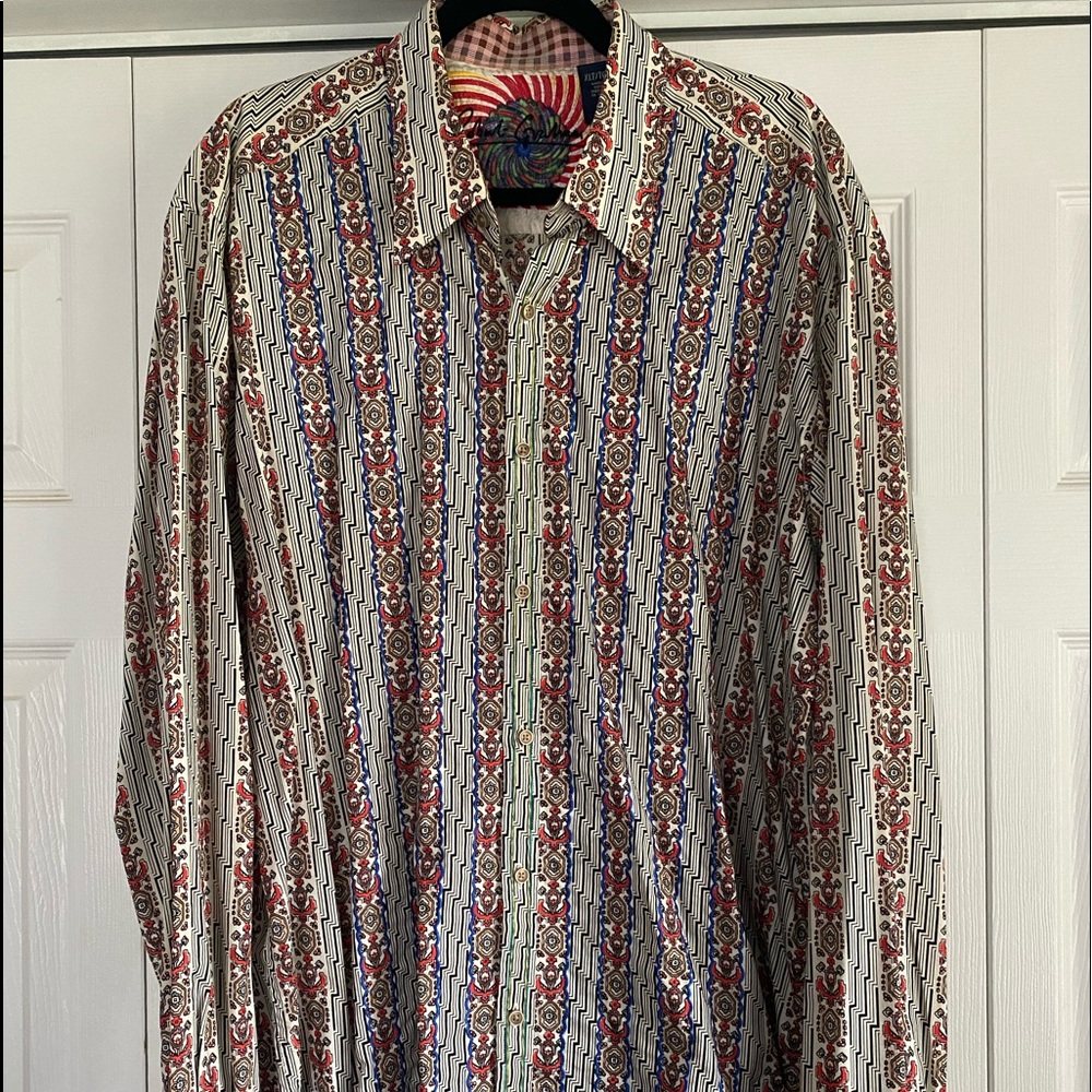 Men’s Robert Graham Long Sleeve Button Down Dress Shirt